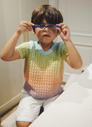 Kids Crochet T-Shirt - 3/4