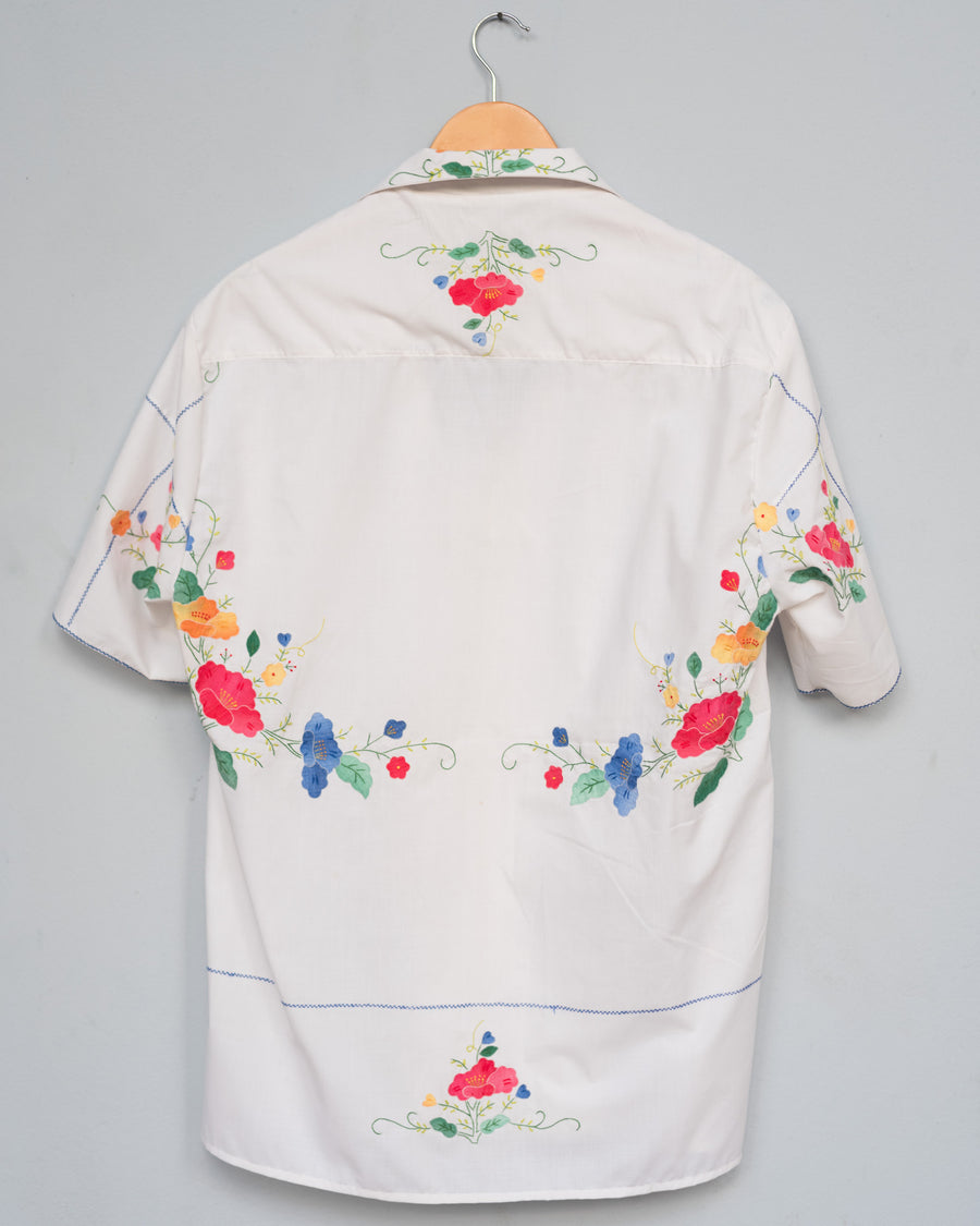 The White Appliqué Shirt - XL
