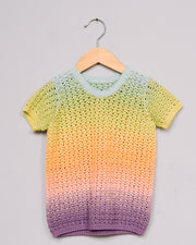Kids Crochet T-Shirt - 3/4