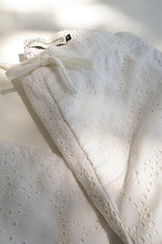 The White Eyelet Pants - M/L