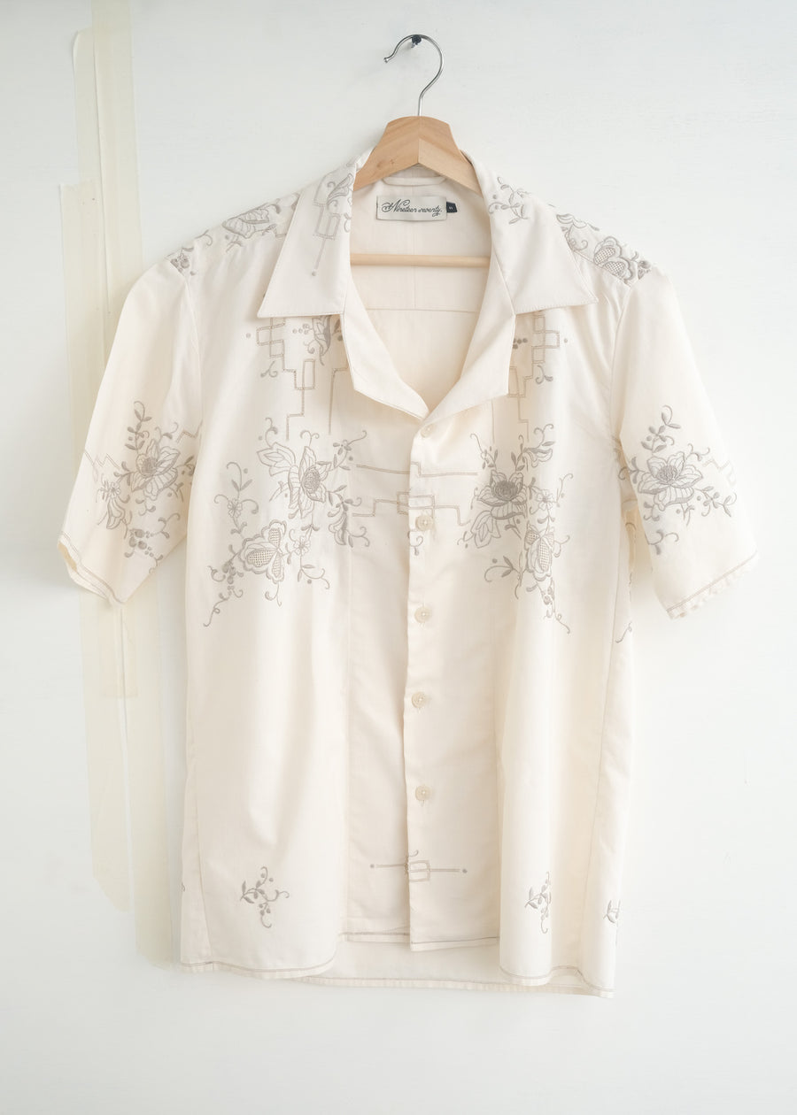 The Gray embroidered shirt - S