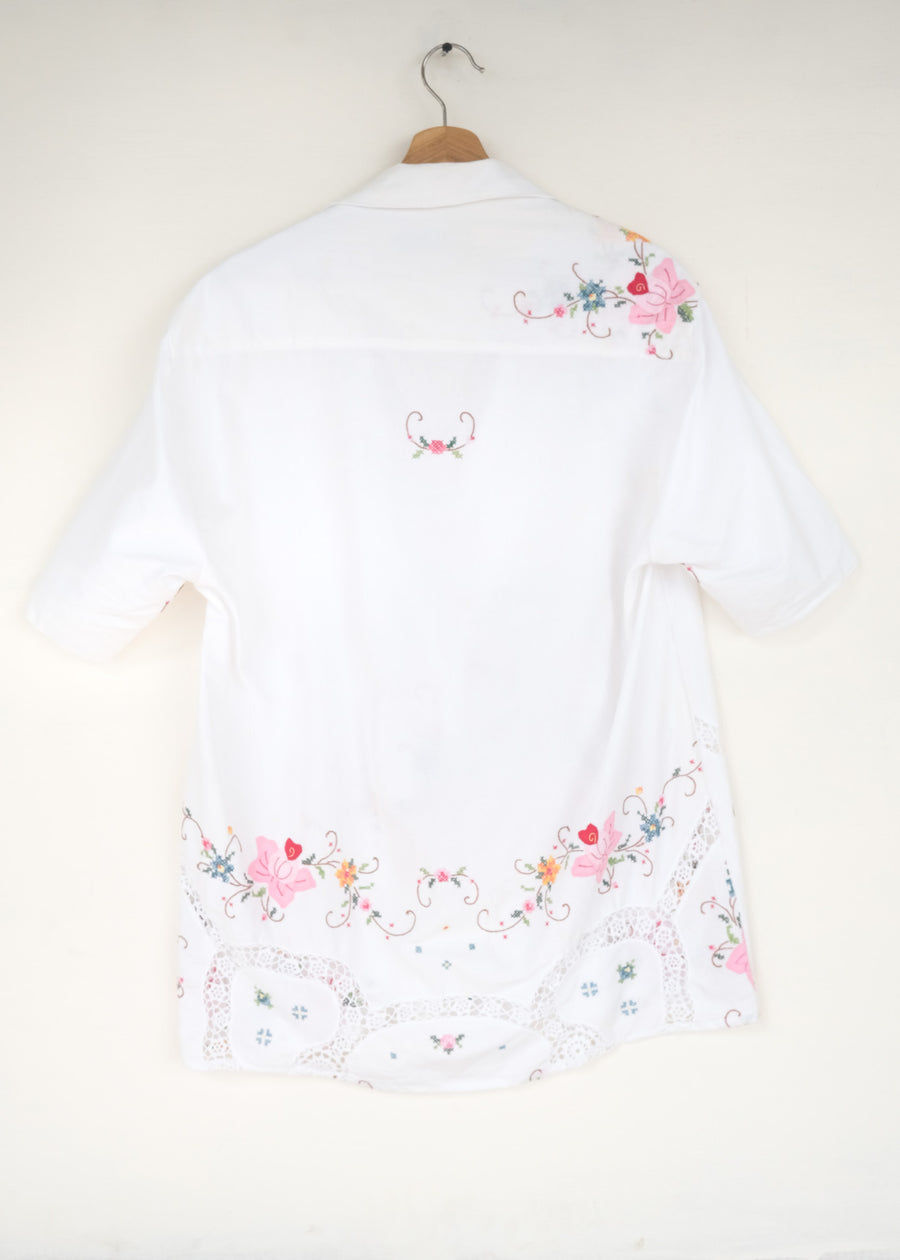 The Appliqué Embroidered Shirt - L