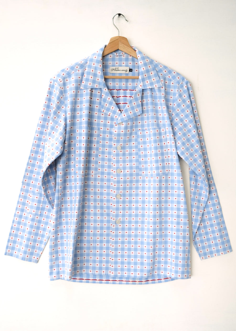 The Long Sleeve Gingham Shirt - M