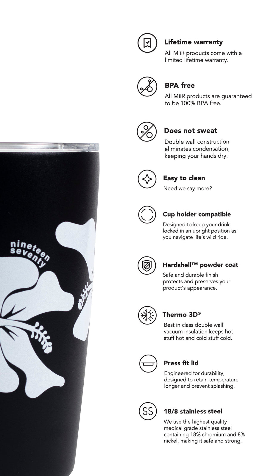 12oz Cayena Tumbler - Nineteen Seventy x MiiR