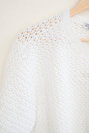 The White Crochet T-Shirt