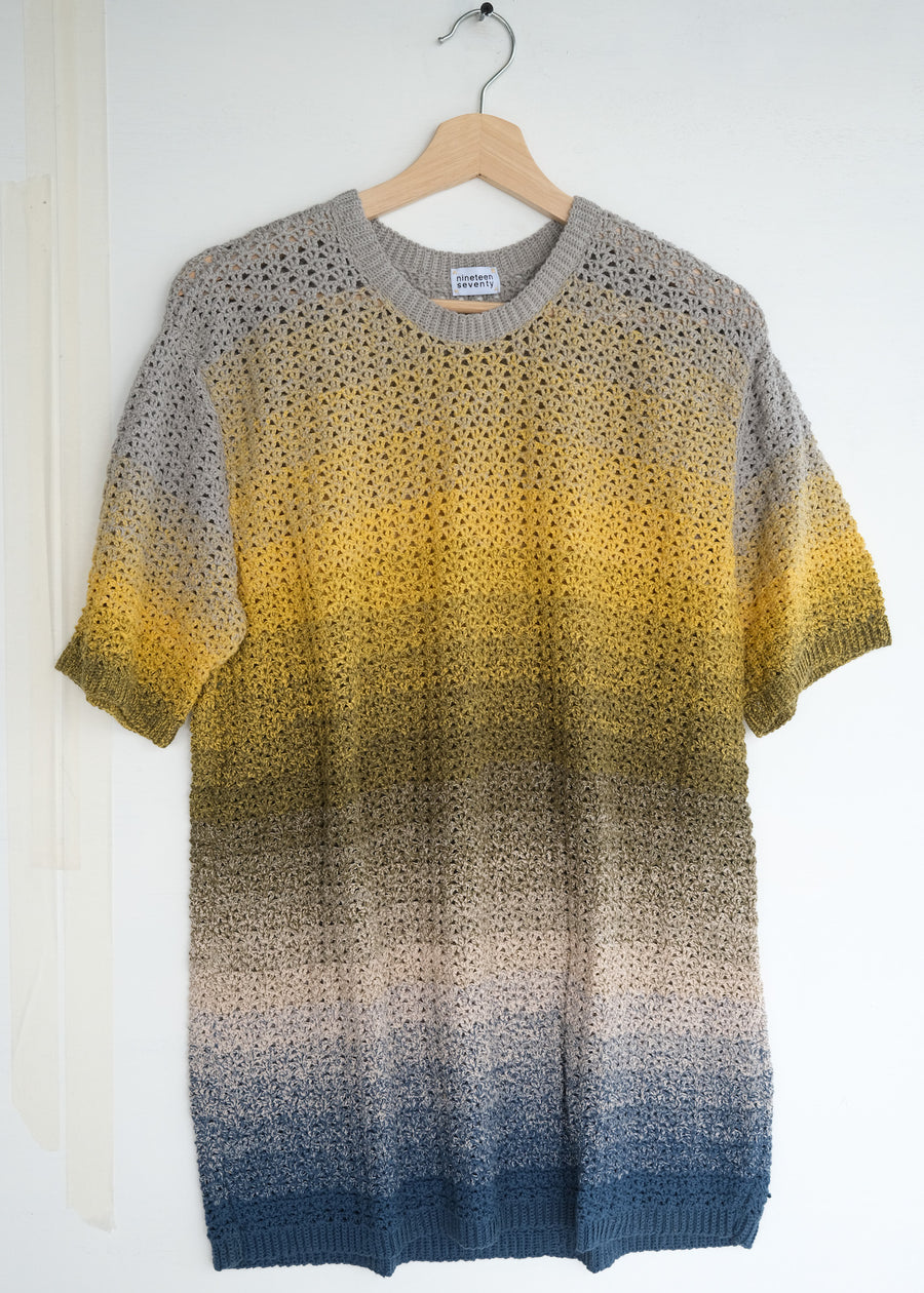 The Gray crochet tshirt- XL