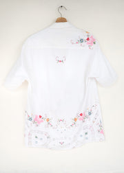 The Appliqué Embroidered Shirt - L