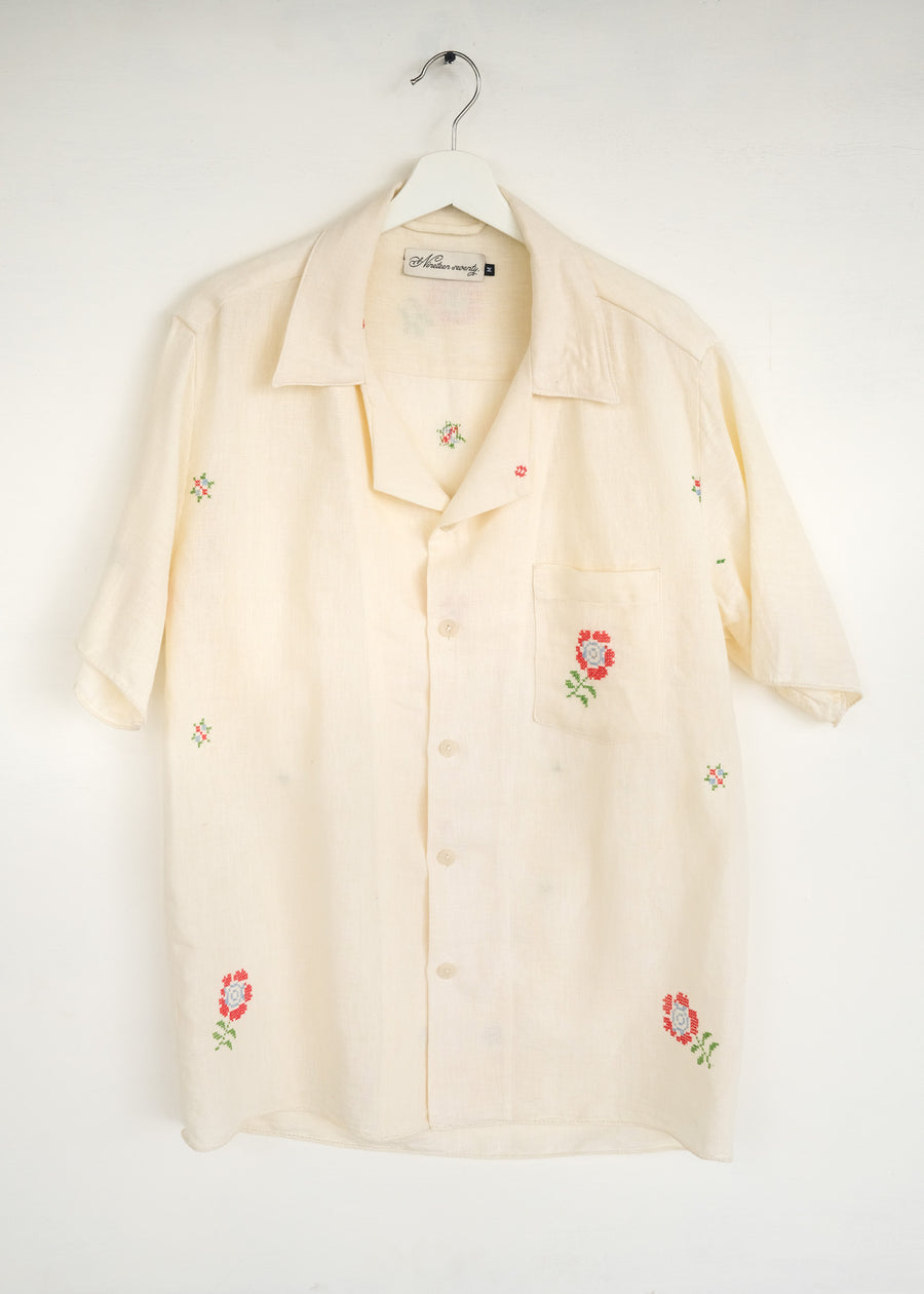 The Rose Embroidered Shirt - M