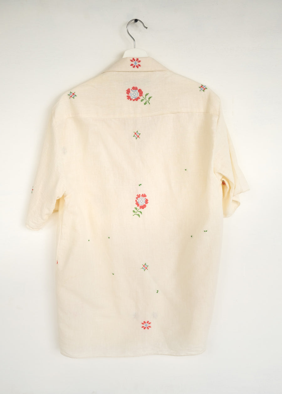 The Rose Embroidered Shirt - M