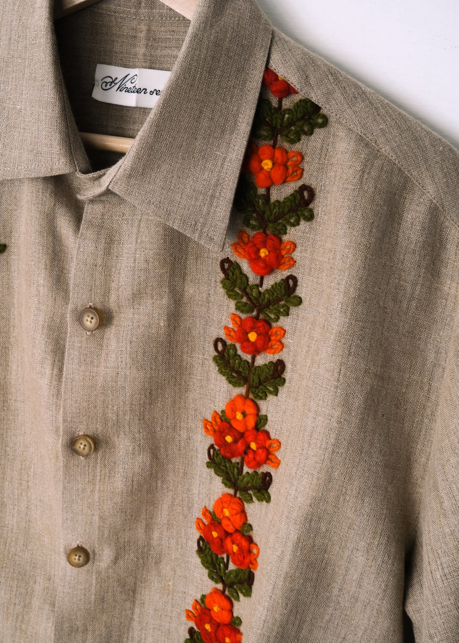 The 3D Wool Flowers Jacket - M/L