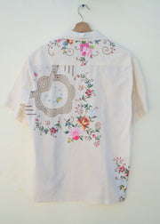 The Flower Embroidered Shirt - L