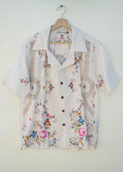 The Flower Embroidered Shirt - L