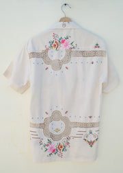 The Flower Embroidered Shirt - M