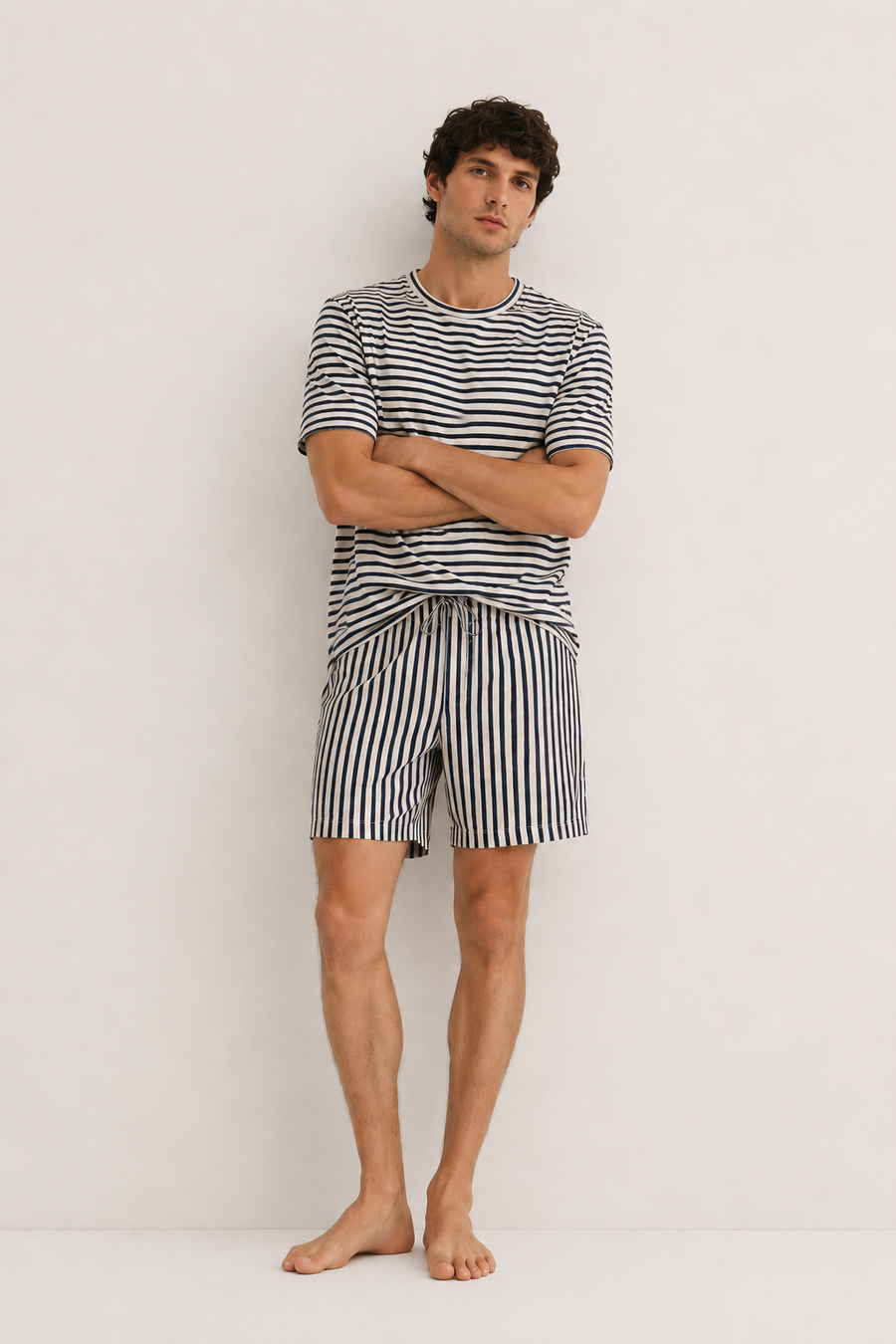 Stripe Lounge Shorts